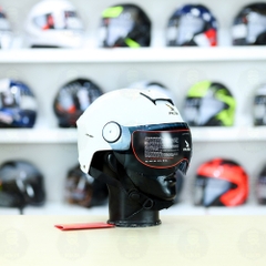 Nón 1/2 Falcon F19 Trắng Bóng FREESHIP