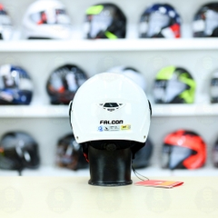 Nón 1/2 Falcon F19 Trắng Bóng FREESHIP