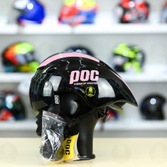 Nón POC P01 FREESHIP - Đen Bóng Sọc Hồng
