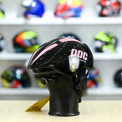 Nón POC P01 FREESHIP - Đen Bóng Sọc Hồng