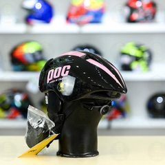 Nón POC P01 FREESHIP - Đen Bóng Sọc Hồng