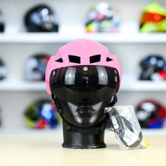 Nón POC P01 FREESHIP - Hồng POC Trắng Bóng