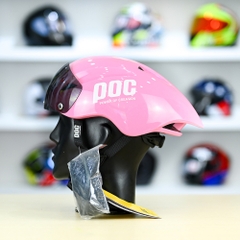 Nón POC P01 FREESHIP - Hồng POC Trắng Bóng