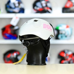 Nón POC P01 FREESHIP - Trắng POC Hồng Bóng