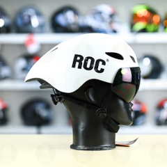 Nón ROC R16 FREESHIP - Trắng Bóng