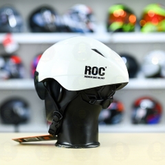 Nón ROC R18 FREESHIP - Trắng Bóng