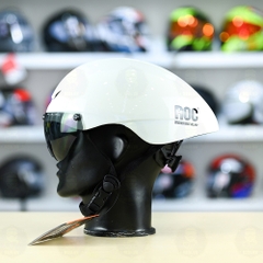 Nón ROC R18 FREESHIP - Trắng Bóng