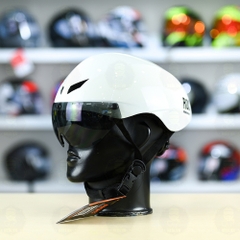 Nón ROC R18 FREESHIP - Trắng Bóng