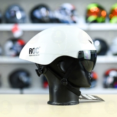 Nón ROC R18 FREESHIP - Trắng Bóng