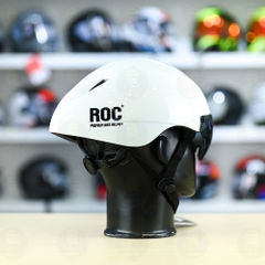 Nón ROC R18 FREESHIP - Trắng Bóng