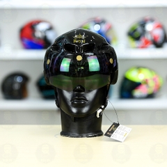 Nón Thể Thao Royal MD16 Freesize FREESHIP - Đen Bóng