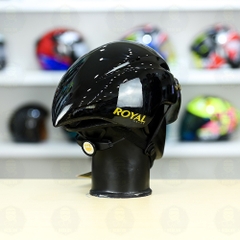 Nón Thể Thao Royal MD16 Freesize FREESHIP - Đen Bóng
