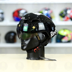 Nón Thể Thao Royal MD16 Freesize FREESHIP  Đen Bóng - Dán Tem Decal Red Bull