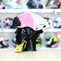 Poc Falcon Trắng Hồng Bóng Freesize FREESHIP