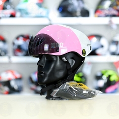 Poc Falcon Trắng Hồng Bóng Freesize FREESHIP