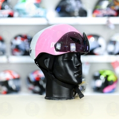 Poc Falcon Trắng Hồng Bóng Freesize FREESHIP