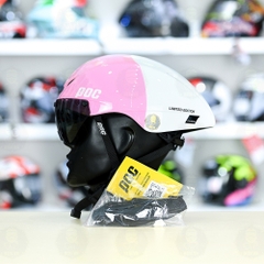 Poc Falcon Trắng Hồng Bóng Freesize FREESHIP