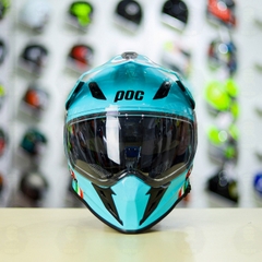 Nón Dual Sport POC POWER Xanh Ngọc Leopard FREESHIP
