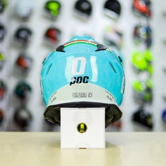 Nón Dual Sport POC POWER Xanh Ngọc Leopard FREESHIP