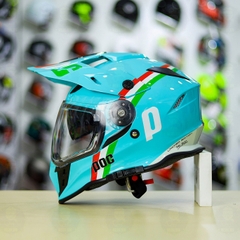 Nón Dual Sport POC POWER Xanh Ngọc Leopard FREESHIP