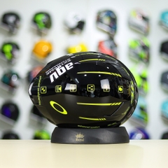 Mũ Royal M138b Đen Bóng + Tặng Dán Tem Decal AGV PROJECT 46 Vàng FREESHIP