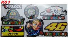 Sticker Tem Decal Dán Kính Mũ Bảo Hiểm