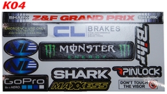 Sticker Tem Decal Dán Kính Mũ Bảo Hiểm