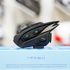 Tai Nghe Bluetooth Intercom Shark V2 BT 5.1 Kết Nối 8 Thiết Bị FREESHIP