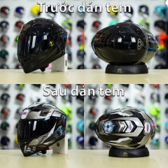 Tem Decal Honda Winner Xám Đen Cho Yohe 978 plus & Roc 01 - Không Nón - FREESHIP