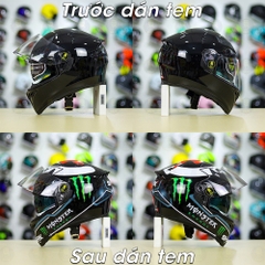 Tem Shark Race Pro Lorenzo Cho Fullface YOHE - TORC - ROC - LS2 - POC không gồm nón