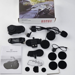 (NEW) Tai Nghe Bluetooth Intercom X2 5.1 V2 2025 Chia Sẻ Nhạc Freeship