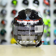 Mũ 3/4 Zeus 205 + Dán Tem Venom V2 Freeship