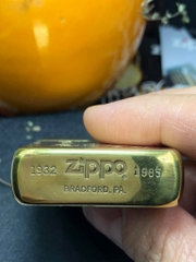 Zippo Mỹ Chu Niên 1932 - 1985 Brass Chủ Đề Logo Zippo (Used 90%)