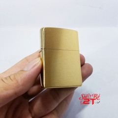 Zippo Brush Brass Wo/SB 204B - Zippo Chính Hãng Phay Xước Brass Solid (Newbox)