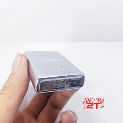 Zippo Mỹ IX la mã 1993 mộc ngược Chrome bóng chủ đề Zippo khắc ăn mòn (Used 90%)