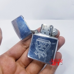 Zippo Mỹ IX la mã 1993 mộc ngược Chrome bóng chủ đề Zippo khắc ăn mòn (Used 90%)