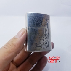 Zippo Mỹ XV la mã 1999 Mạ bạc khắc hoa văn Limited edition 0814 (Used 90%)