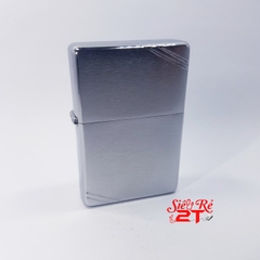 Zippo Vintage Brush Fin Chrome 230 - Zippo Chính Hãng Vintage Chrome xước chặt góc 2 mặt (Newbox)