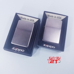 Zippo Satin Chrome 205 - Zippo Chính hãng Mỹ mạ Satin (Newbox)