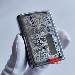 Zippo Venetian Chrome 352 Chính Hãng - Zippo Chrome Hoa Văn Ý