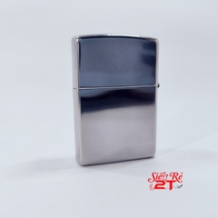 Zippo 250 High Polished Chrome Khắc Sâu Ánh Thau Hình Rồng