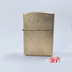 Zippo Armor Tumbled Brass 28496 - Zippo Armor Chính Hãng Vàng Xước Bụi