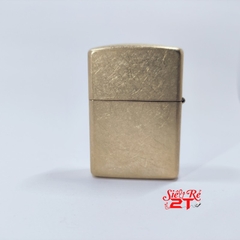 Zippo Armor Tumbled Brass 28496 - Zippo Armor Chính Hãng Vàng Xước Bụi