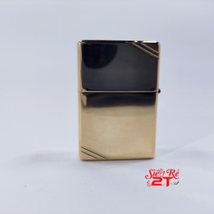 Zippo Vintage High Polish Brass 270 - Zippo Chính Hãng Brass Bóng Chặc Góc