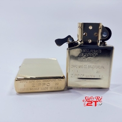 Zippo Vintage High Polish Brass 270 - Zippo Chính Hãng Brass Bóng Chặc Góc