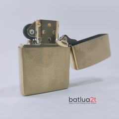 Zippo 204B Brush Brass Khắc Đổ Sơn Tàu Chiến U.S.S. THEODORE ROOSVELT CVN-71