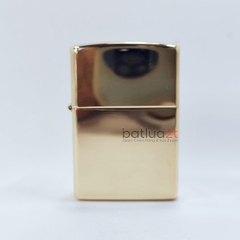 Zippo 254B High Polish Brass Chính Hãng Mỹ - Zippo Vàng Trơn Bóng