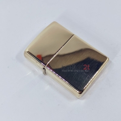 Vỏ Zippo High Polish Brass Chính Hãng Mỹ - Vỏ Zippo 254B Vàng Trơn Bóng