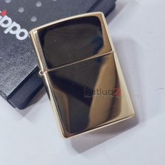 Zippo 254B High Polish Brass Chính Hãng Mỹ - Zippo Vàng Trơn Bóng