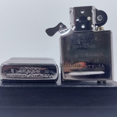 Zippo Brush Chrome 200 Chính Hãng - Mộc Đáy Lồi